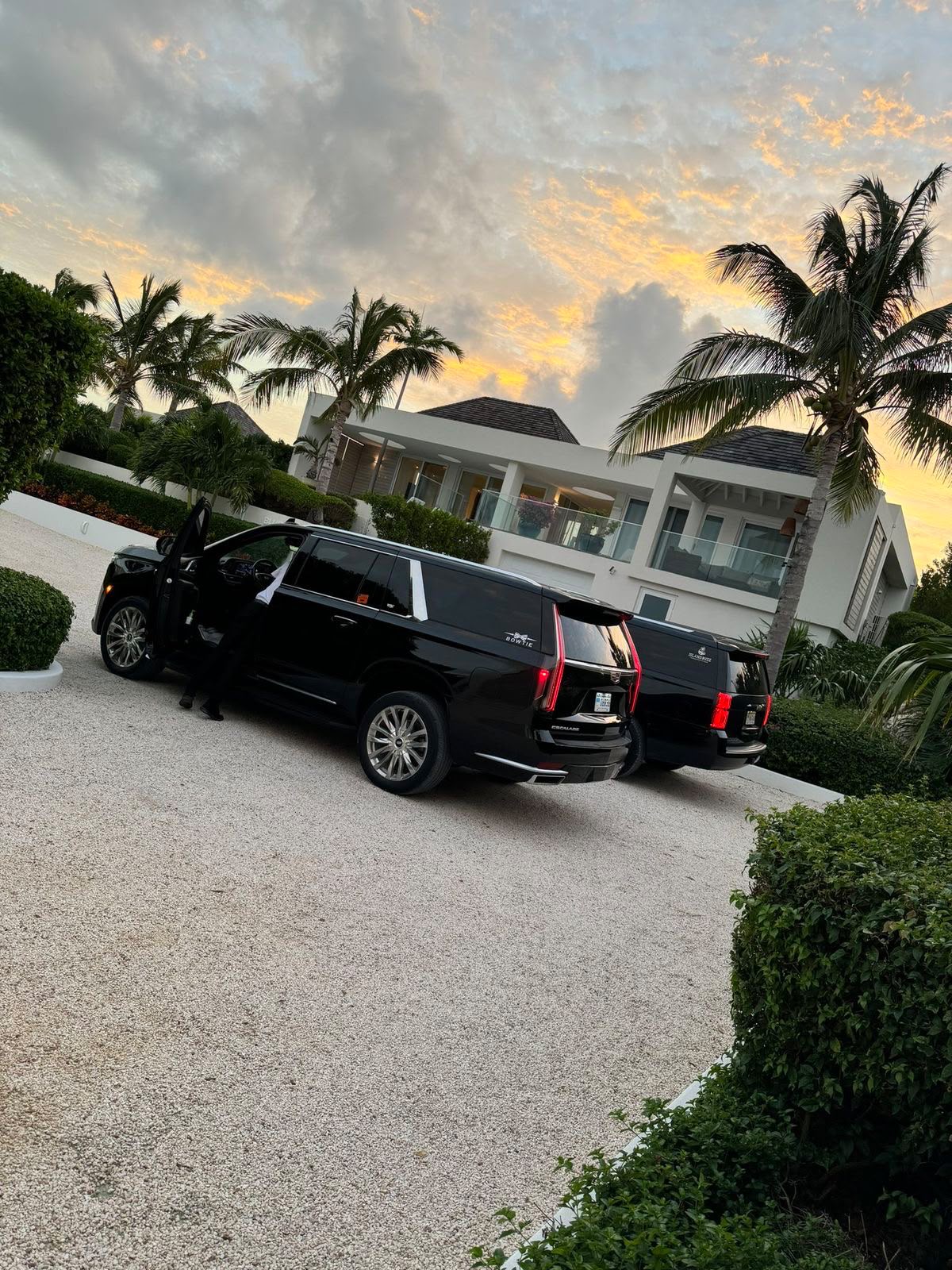 MC Sedan luxury SUVs at a private residence